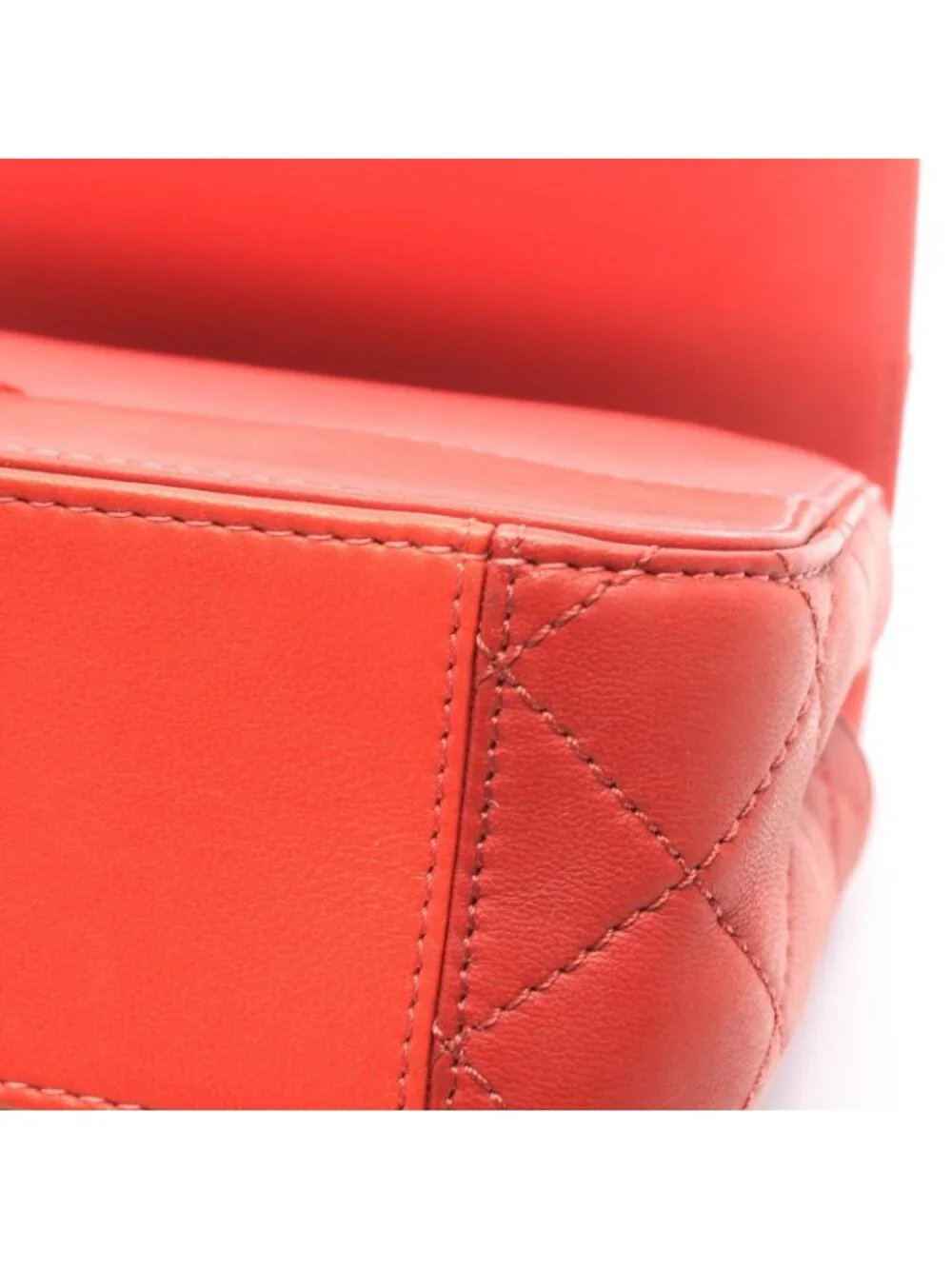 Chanel Shoulder Bag Quilted Small Red Pink Leather Chain